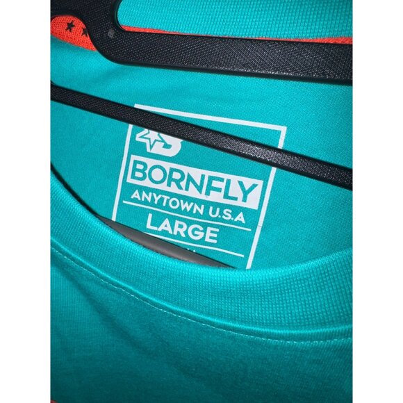 Born Fly Men's Fly Unlimited T-Shirt, Teal, Size L, NWT - Picture 3 of 5